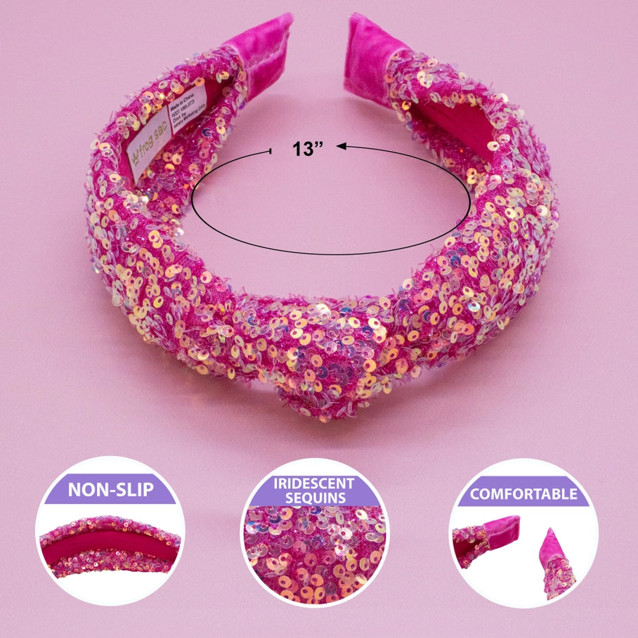 Sparkly Sequin Knot Headband