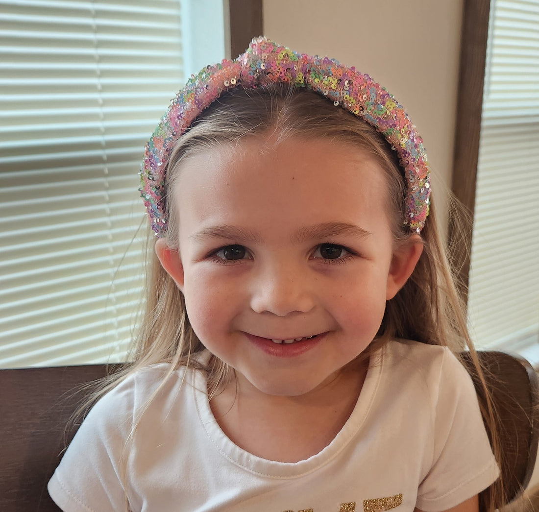 Sparkly Sequin Knot Headband